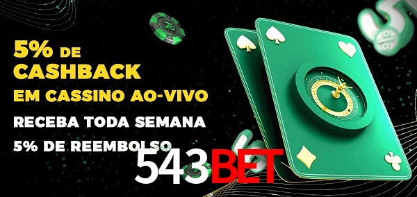 Promoções do cassino ao Vivo 543BET